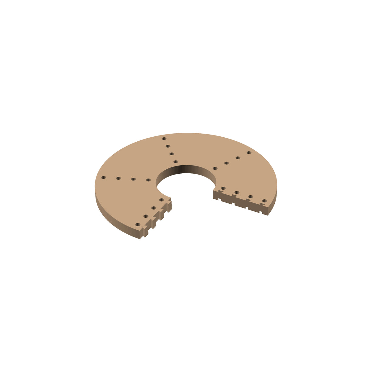 Circle 270° Cribbage Puzzle Piece