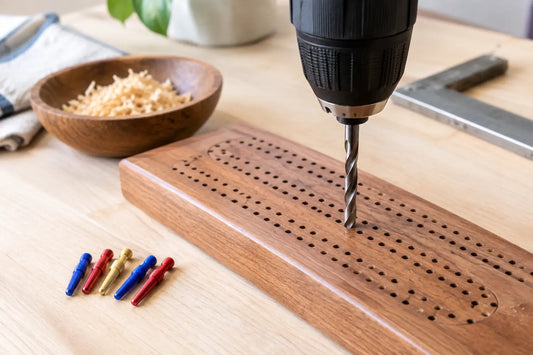 How to Drill Accurate Cribbage Peg Holes
