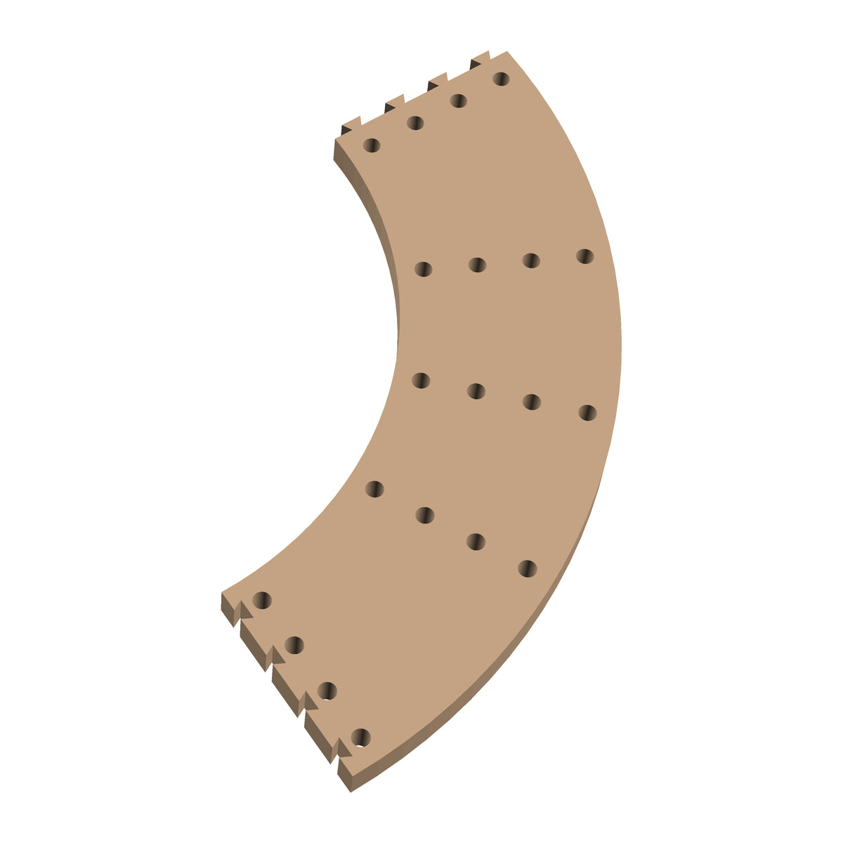 90 degree corner cribbage puzzle piece