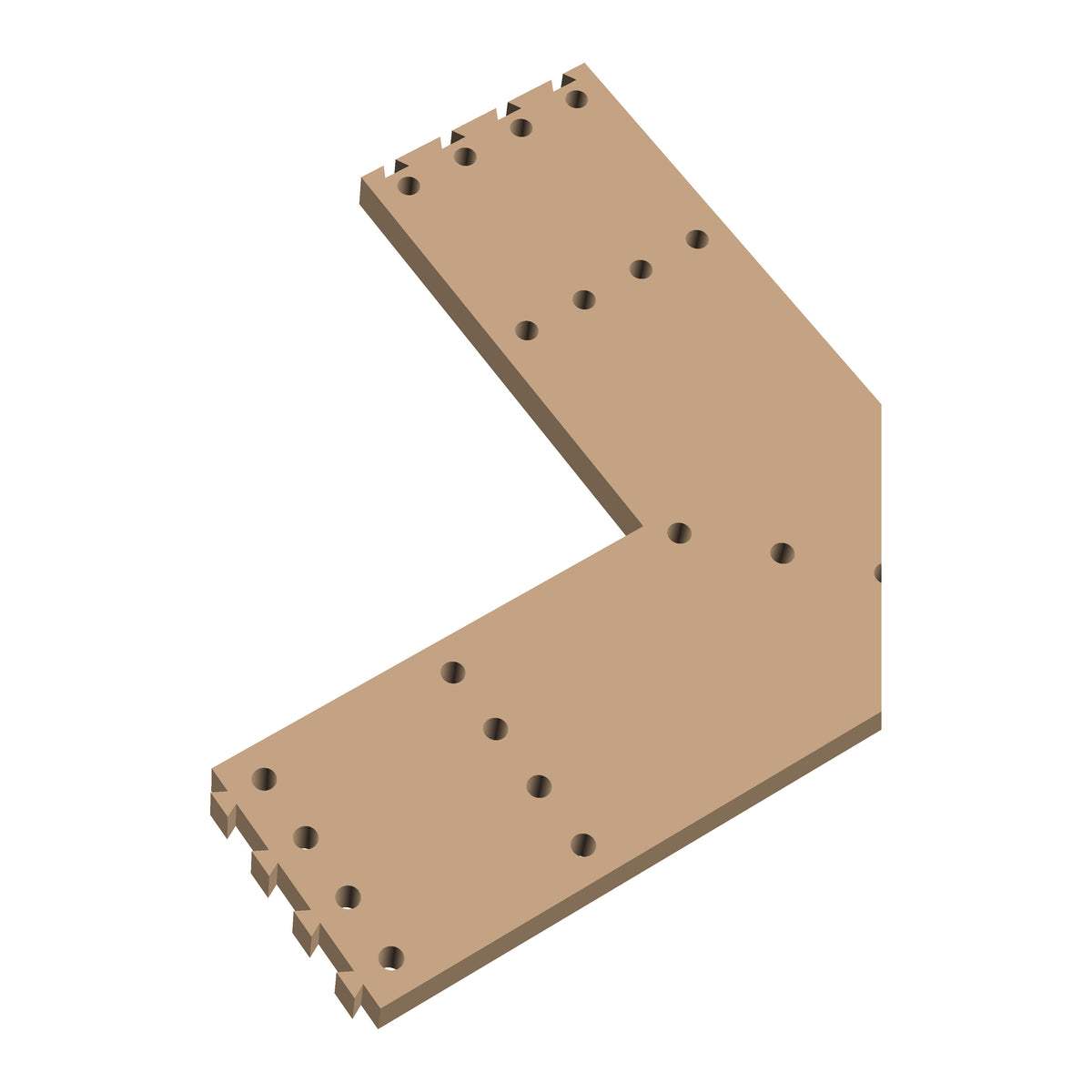 Square Corner Cribbage Puzzle Piece