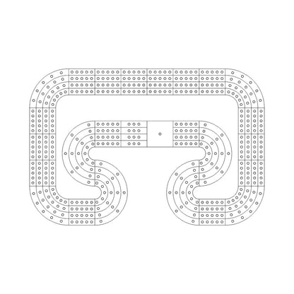 17 Cribbage Board Pattern / Template