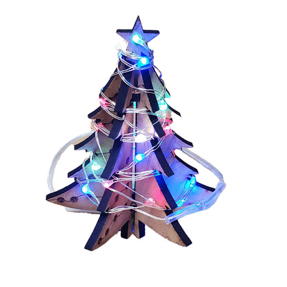 laser engraved cut Christmas tree ornament