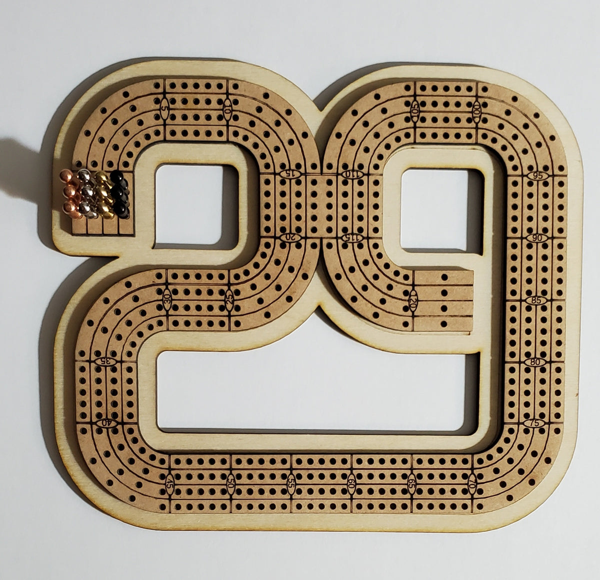 Travel Sized 4 Lane Cribbage Board - 29