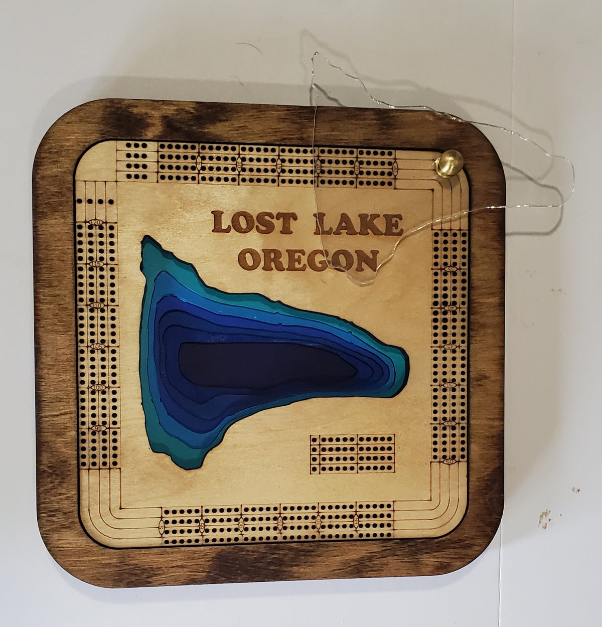 Multiple Layer Lost Lake Cribbage Board