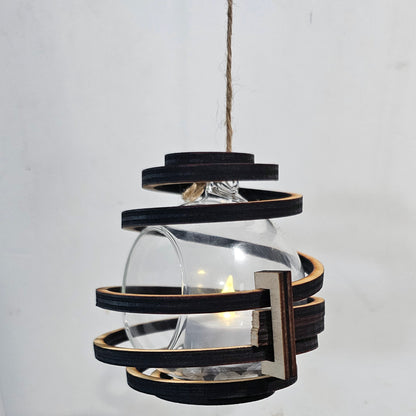 Air Plant / Tea Light Candle Spinning Globe