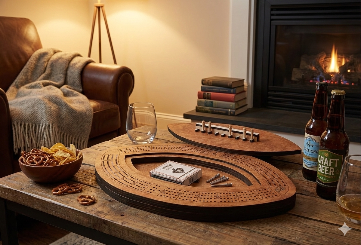 Football Cribbage Board