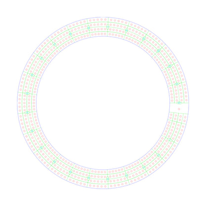 Round / Circle Cribbage Board Pattern / Template