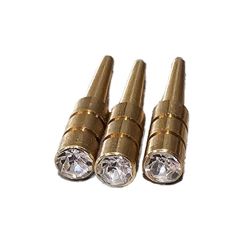 1/8" Crystal Tapered Metal Cribbage Pegs Set of 12