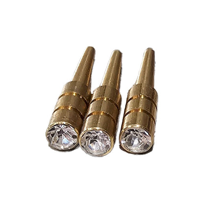 1/8" Crystal Tapered Metal Cribbage Pegs Set of 12
