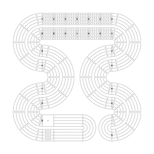 39-2 Cribbage Board Pattern / Template