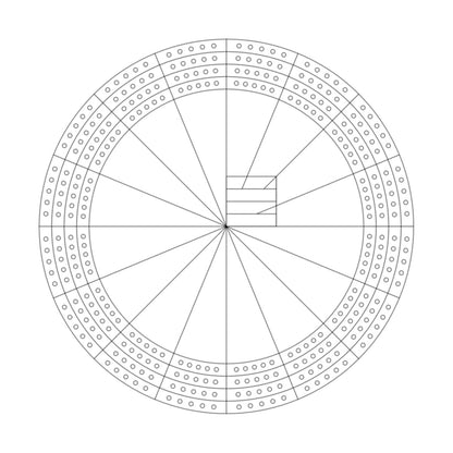 All Single Letter Cribbage Board Patterns From A to Z
