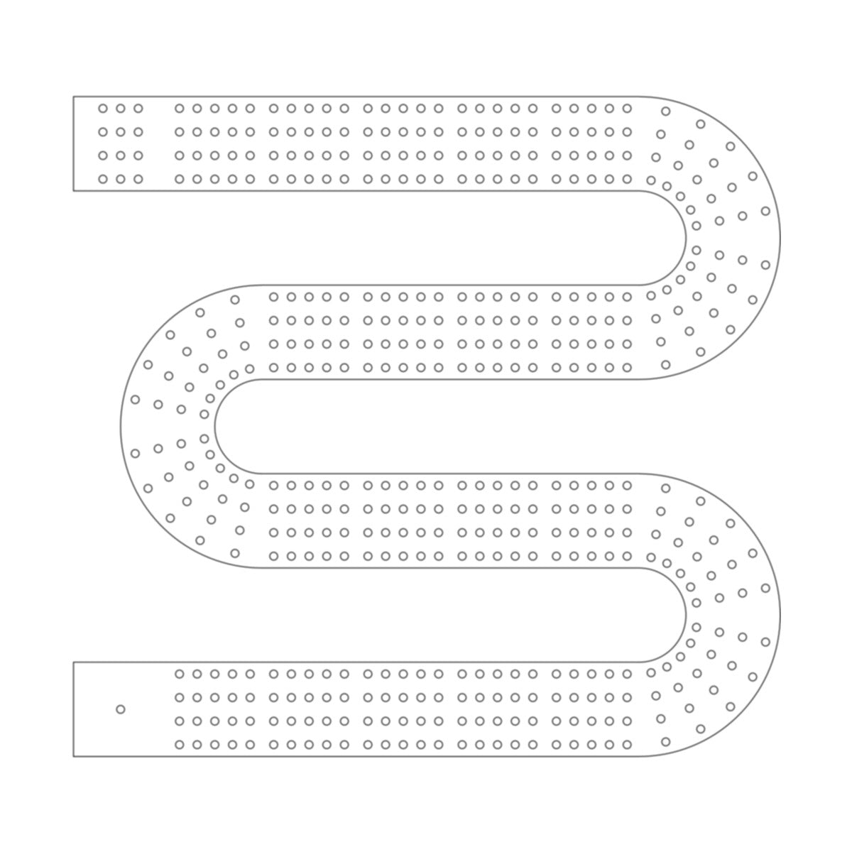 14 Cribbage Board Pattern / Template