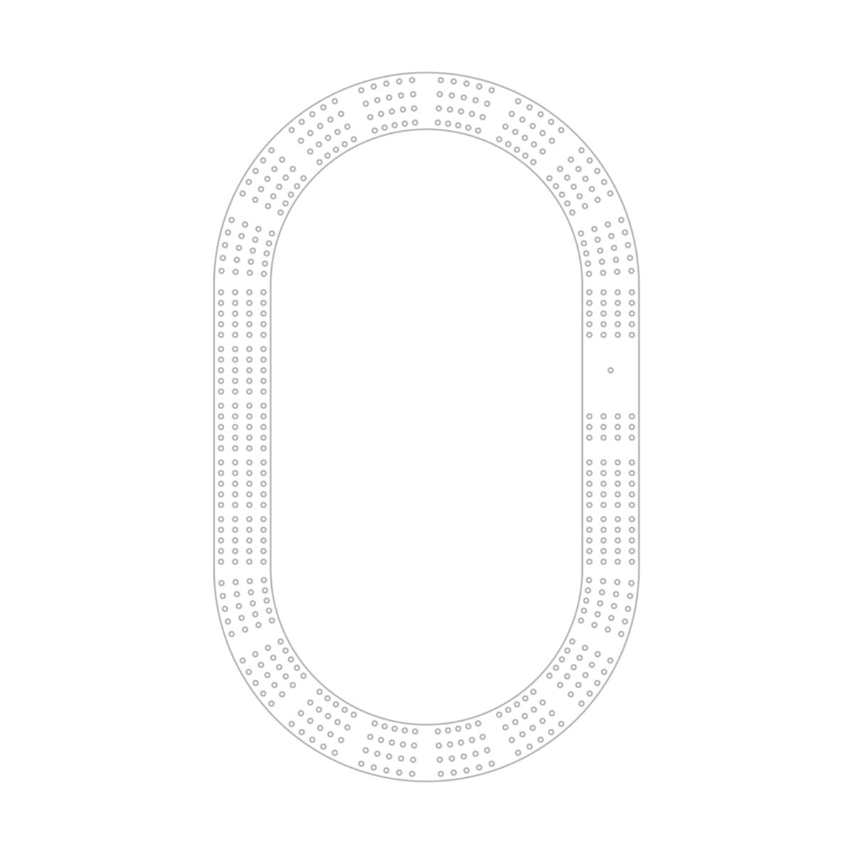 Race Track Cribbage Board Pattern / Template